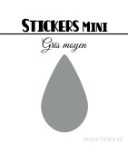 8 Gouttes d'eau 5 cm - Stickers mini gommettes