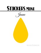 8 Gouttes d'eau 5 cm - Stickers mini gommettes