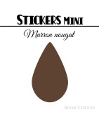 8 Gouttes d'eau 5 cm - Stickers mini gommettes
