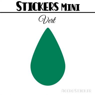 8 Gouttes d'eau 5 cm - Stickers mini gommettes