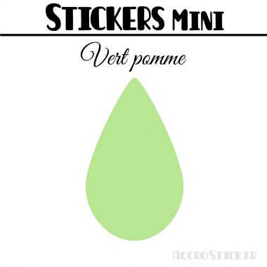 8 Gouttes d'eau 5 cm - Stickers mini gommettes