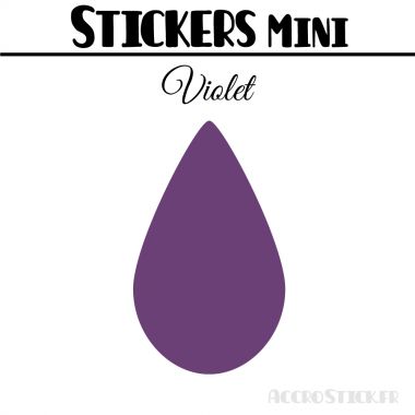 8 Gouttes d'eau 5 cm - Stickers mini gommettes