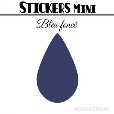8 Gouttes d'eau 6 cm - Stickers mini gommettes