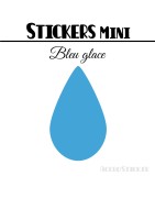 8 Gouttes d'eau 6 cm - Stickers mini gommettes