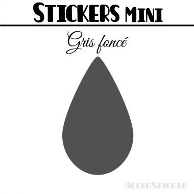 8 Gouttes d'eau 6 cm - Stickers mini gommettes
