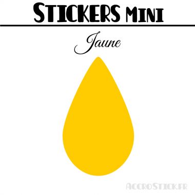 8 Gouttes d'eau 6 cm - Stickers mini gommettes