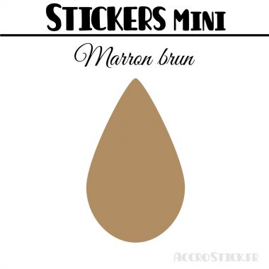 8 Gouttes d'eau 6 cm - Stickers mini gommettes