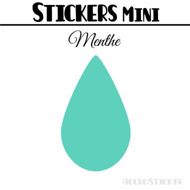 8 Gouttes d'eau 6 cm - Stickers mini gommettes