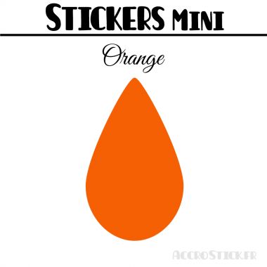 8 Gouttes d'eau 6 cm - Stickers mini gommettes