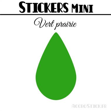 8 Gouttes d'eau 6 cm - Stickers mini gommettes