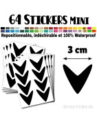 64 Flèches 3 cm - Stickers mini gommettes