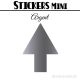 624 Flèches 0,8 cm - Stickers mini gommettes
