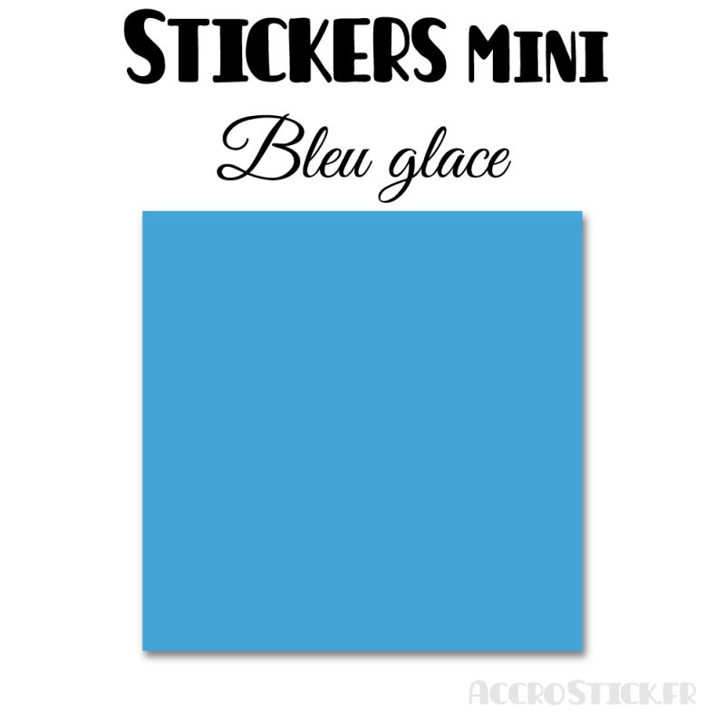 8 Carrés 6 cm - Stickers mini gommettes
