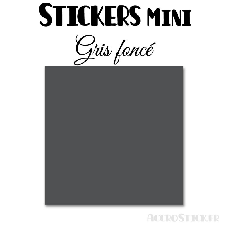 8 Carrés 6 cm - Stickers mini gommettes