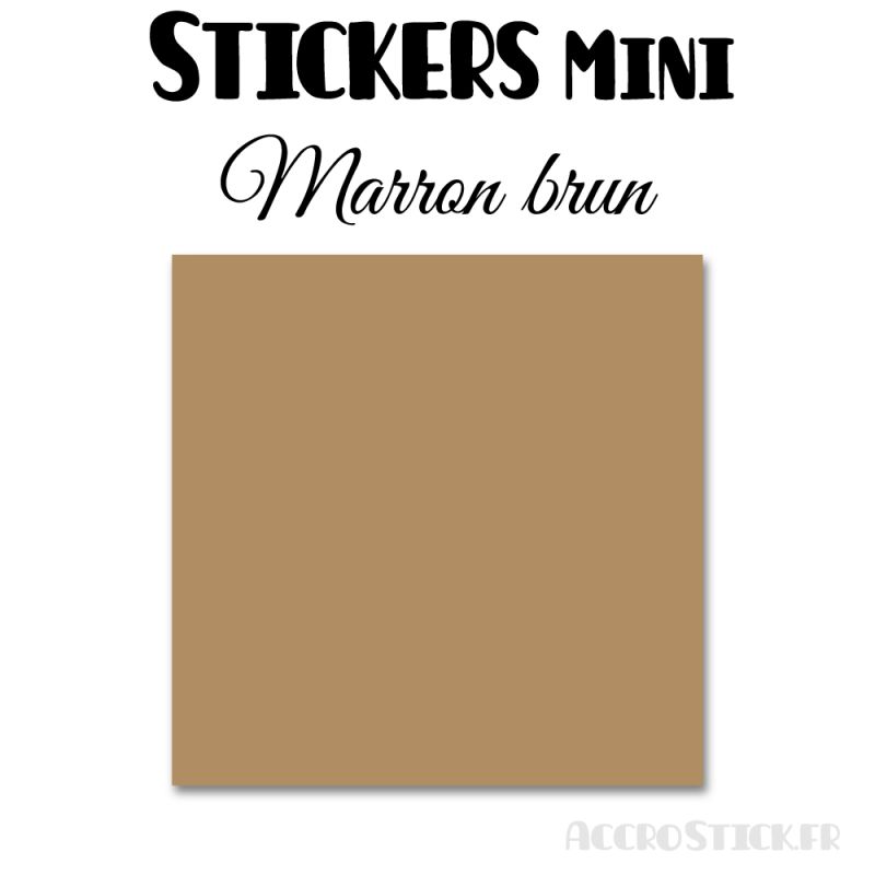 8 Carrés 6 cm - Stickers mini gommettes