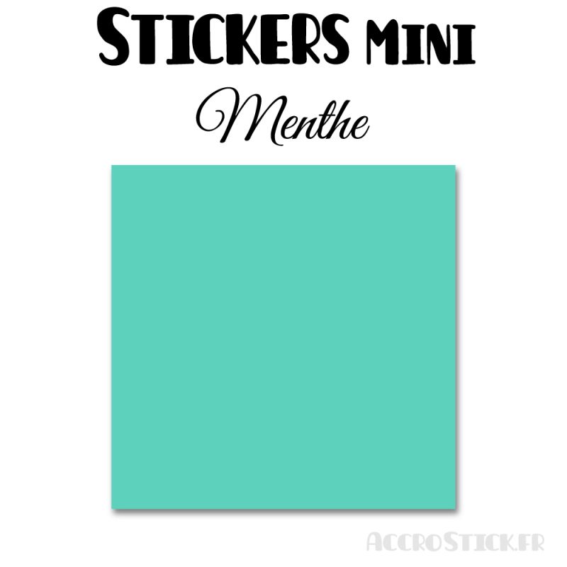 8 Carrés 6 cm - Stickers mini gommettes