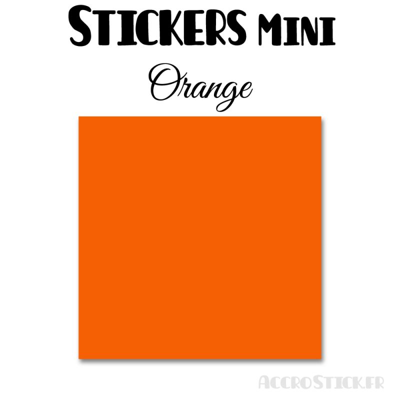 8 Carrés 6 cm - Stickers mini gommettes