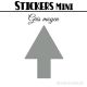 624 Flèches 0,8 cm - Stickers mini gommettes