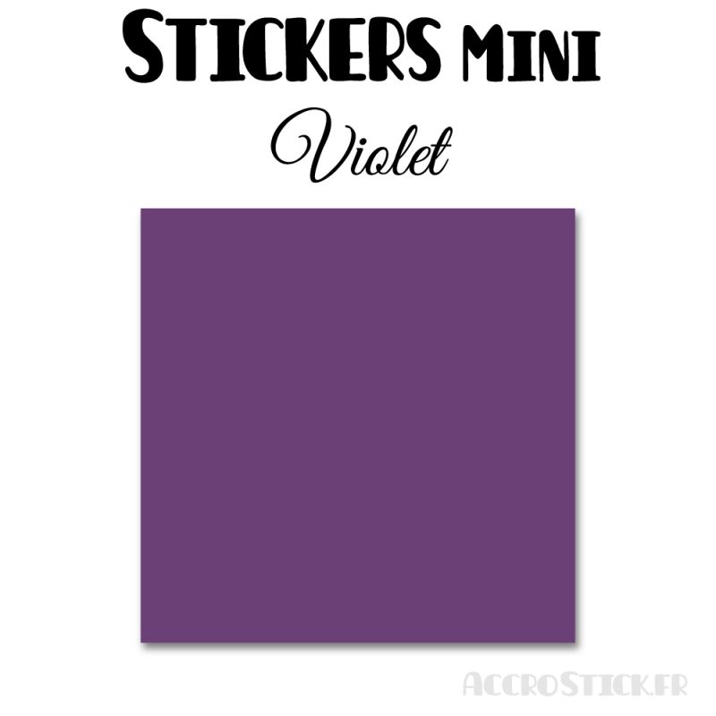 8 Carrés 6 cm - Stickers mini gommettes