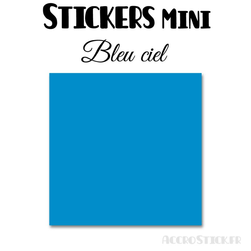 8 Carrés 7 cm - Stickers mini gommettes
