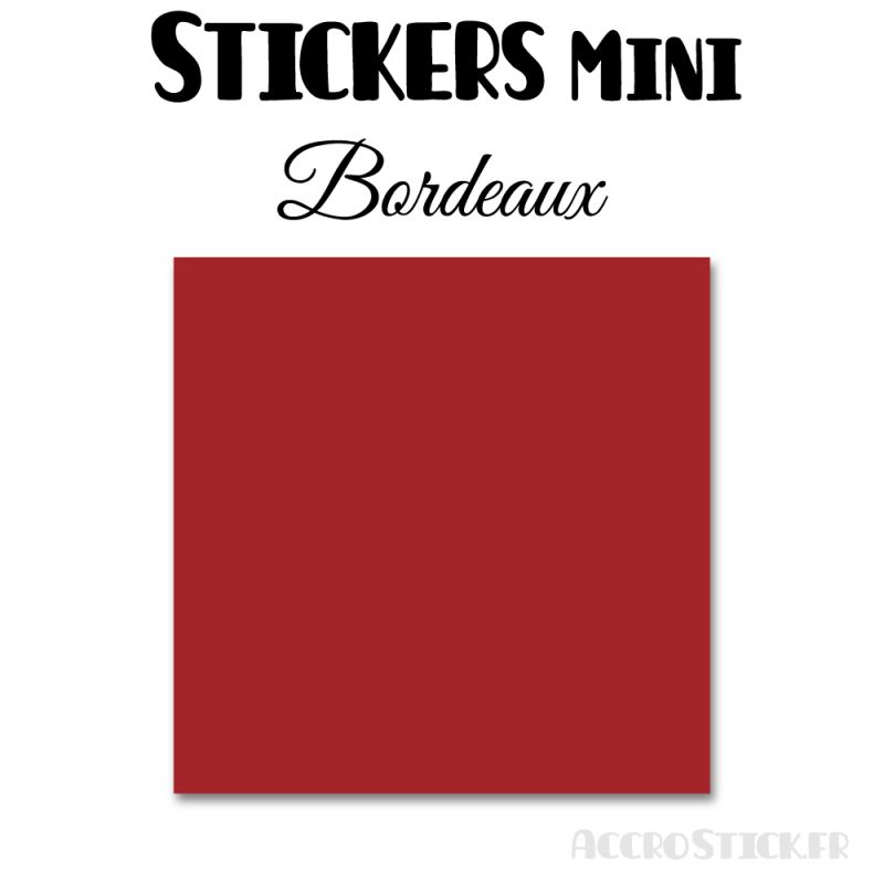 8 Carrés 7 cm - Stickers mini gommettes