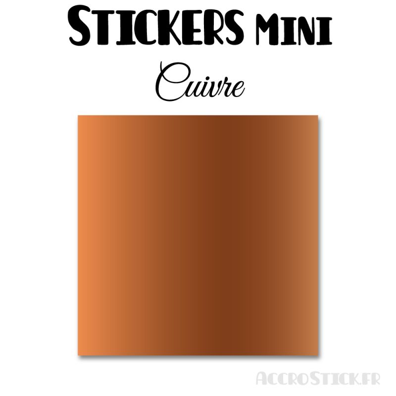 8 Carrés 7 cm - Stickers mini gommettes
