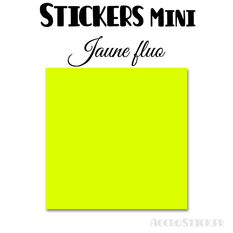 8 Carrés 7 cm - Stickers mini gommettes