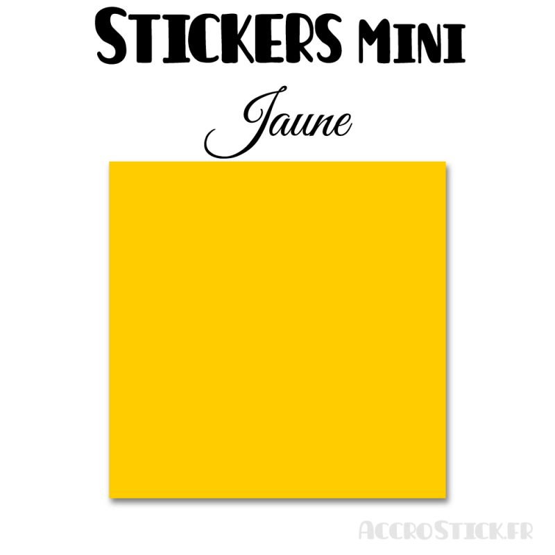 8 Carrés 7 cm - Stickers mini gommettes