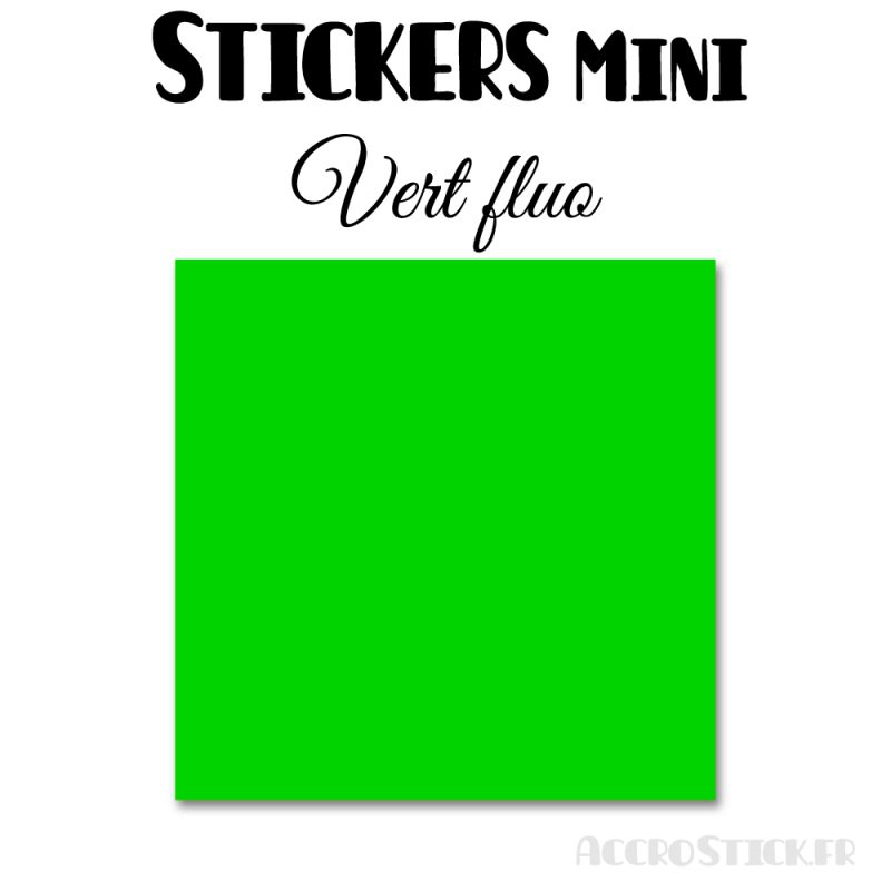 8 Carrés 7 cm - Stickers mini gommettes