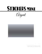 48 Rectangles 4 cm - Stickers étiquettes gommettes