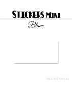 48 Rectangles 4 cm - Stickers étiquettes gommettes