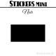 24 Rectangles 6 cm - Stickers étiquettes gommettes