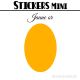 16 Ovales 3.5 cm - Stickers mini gommettes