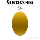 16 Ovales 3.5 cm - Stickers mini gommettes
