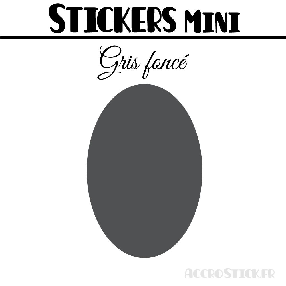 16 Ovales 4 cm - Stickers mini gommettes