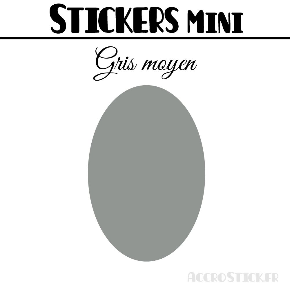 16 Ovales 4 cm - Stickers mini gommettes