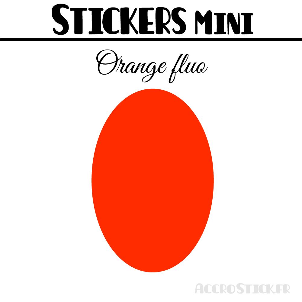 16 Ovales 4 cm - Stickers mini gommettes