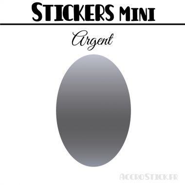 8 Ovales 5 cm - Stickers mini gommettes