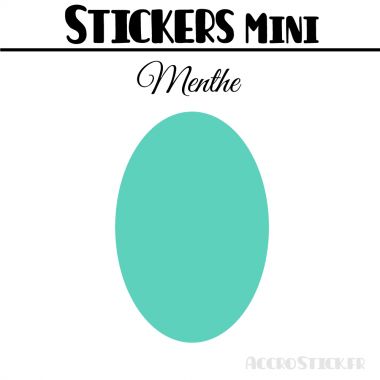 8 Ovales 5 cm - Stickers mini gommettes
