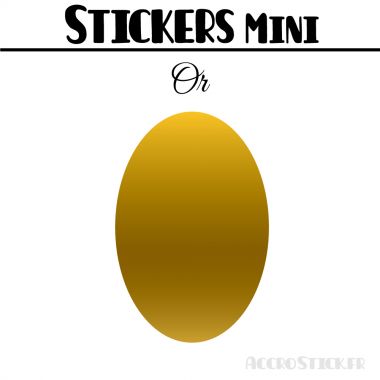 8 Ovales 5 cm - Stickers mini gommettes