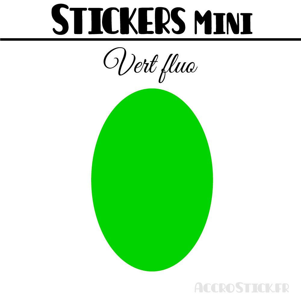 8 Ovales 5 cm - Stickers mini gommettes
