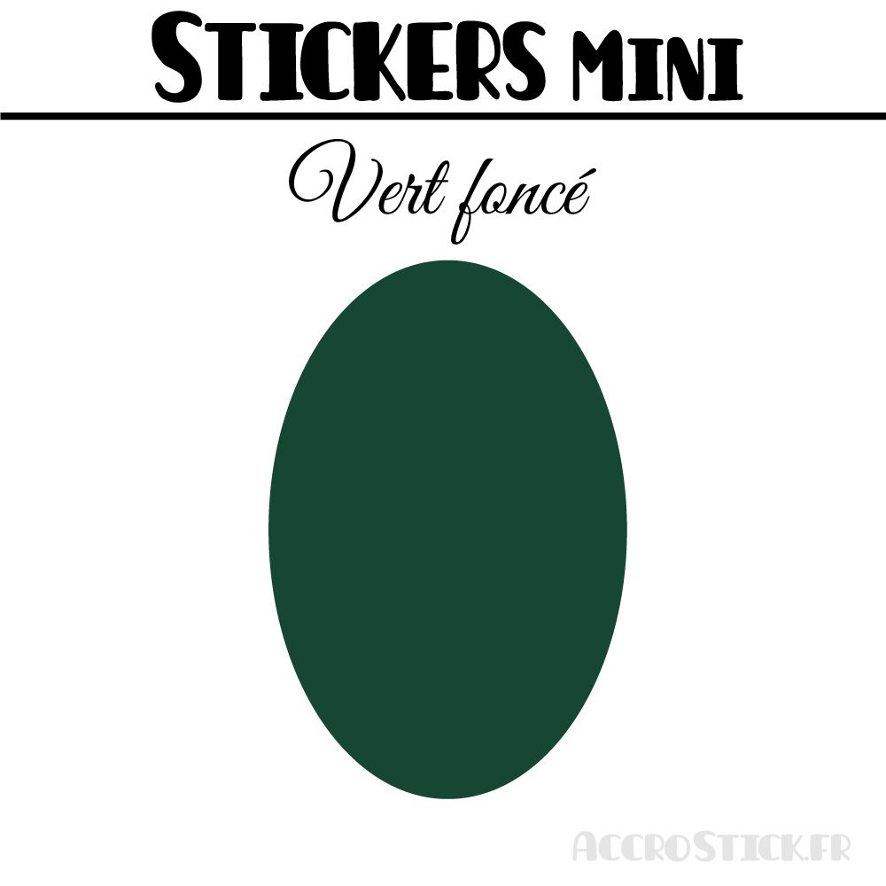 8 Ovales 5 cm - Stickers mini gommettes