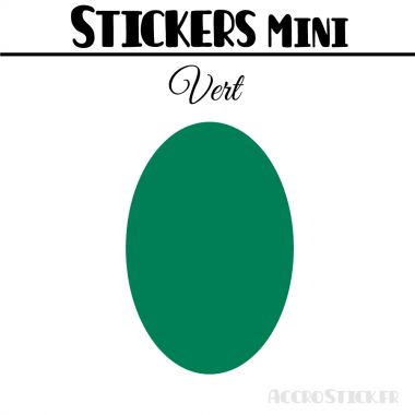 8 Ovales 5 cm - Stickers mini gommettes