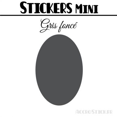8 Ovales 6 cm - Stickers mini gommettes