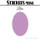 8 Ovales 6 cm - Stickers mini gommettes