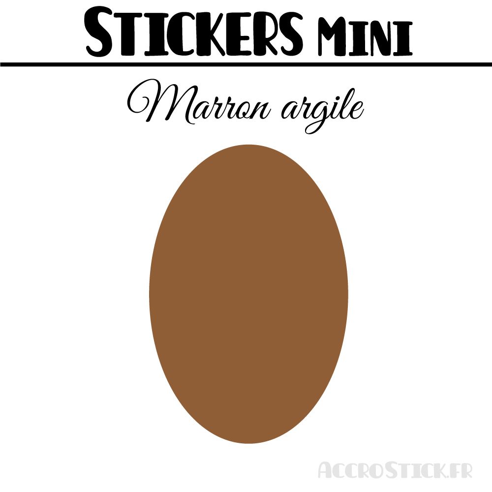 8 Ovales 6 cm - Stickers mini gommettes