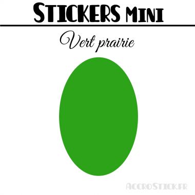 8 Ovales 6 cm - Stickers mini gommettes