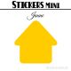616 Maisons 0.8 cm - Stickers mini gommettes