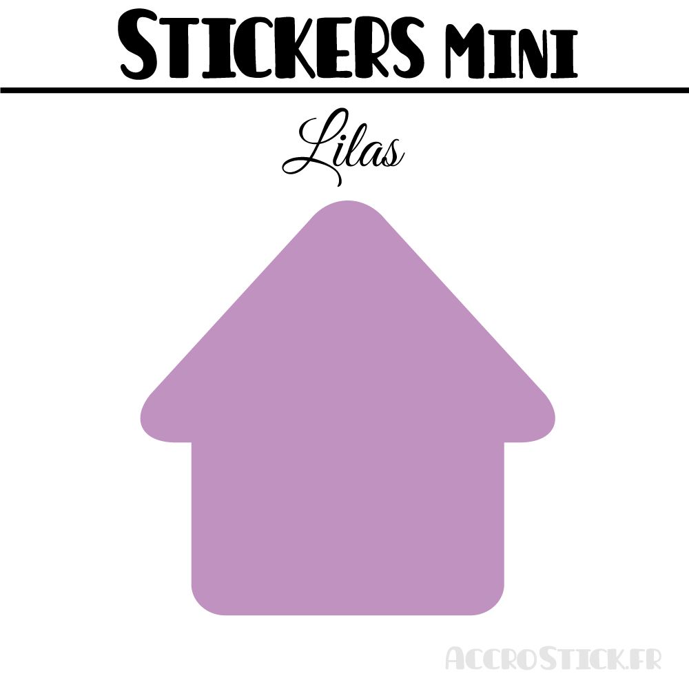 616 Maisons 0.8 cm - Stickers mini gommettes