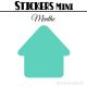 616 Maisons 0.8 cm - Stickers mini gommettes